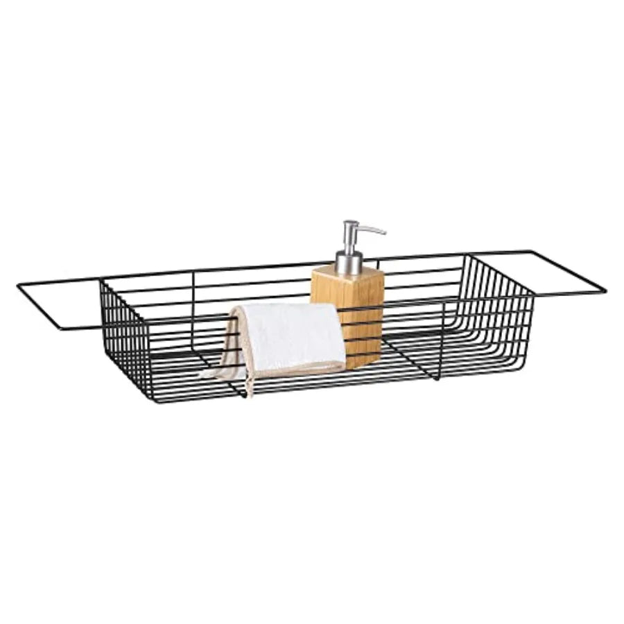 Wire at Tray - Metal attu Caddy Rack - Over Tu rid Orgazer Stora Self - Accories older asket for attu - lack