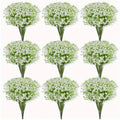 Zezzos 100 Pcs Baby's Breath Artificial Flowers, Fake Baby's Breath Flowers Artificial Bulk White Gypsophila Bouquets Real Touch