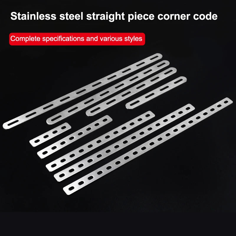Stainless Steel Flat Corner Bracket Mending Joining Plate Repairing Fixing Connector Furniture Cabinet Shelves Brace Parts