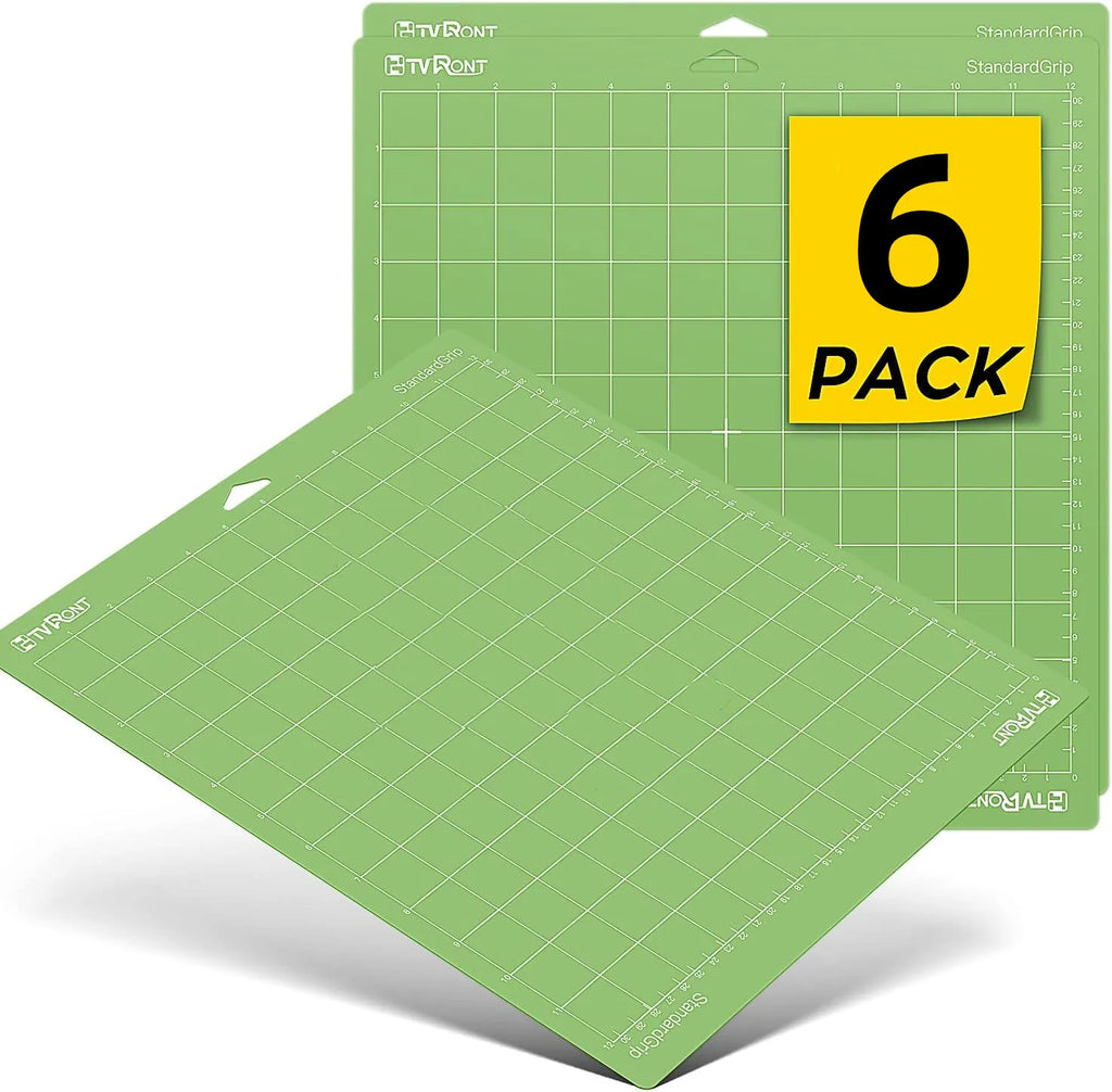 HTVRONT 6/3 Pack 12x12in Mixed Colors PVC Adhesive Cutting Mat Base Plate Tool Pad for Cricut Explore Air/Air2/Maker DIY Machine