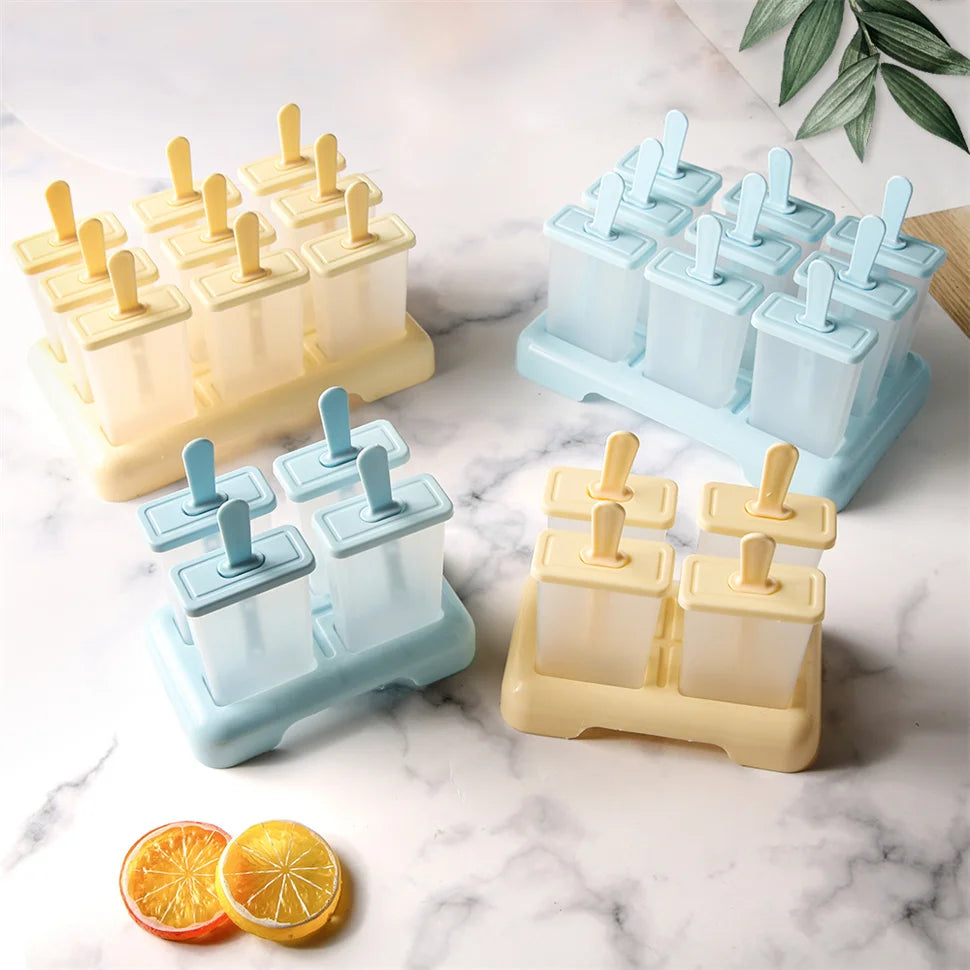 12 Pieces Silicone Popsicle Maker Molds Food Grade Ice Molds With Ice Cream With 50 Popsicle Sticks Popsicles Molds Household