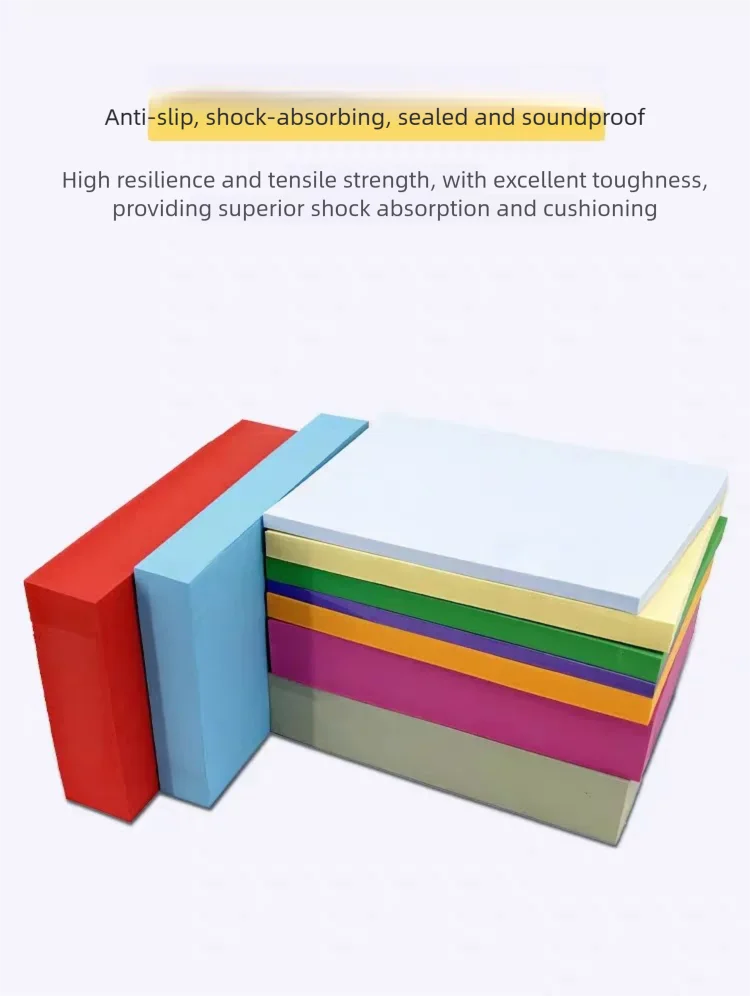 4pcs 100x50x0.3cm Colorful EVA Foam Board Shock Absorption Foam Sheet Handmade DIY Cosplay EVA Rubber Sound-absorbing Foam Paper
