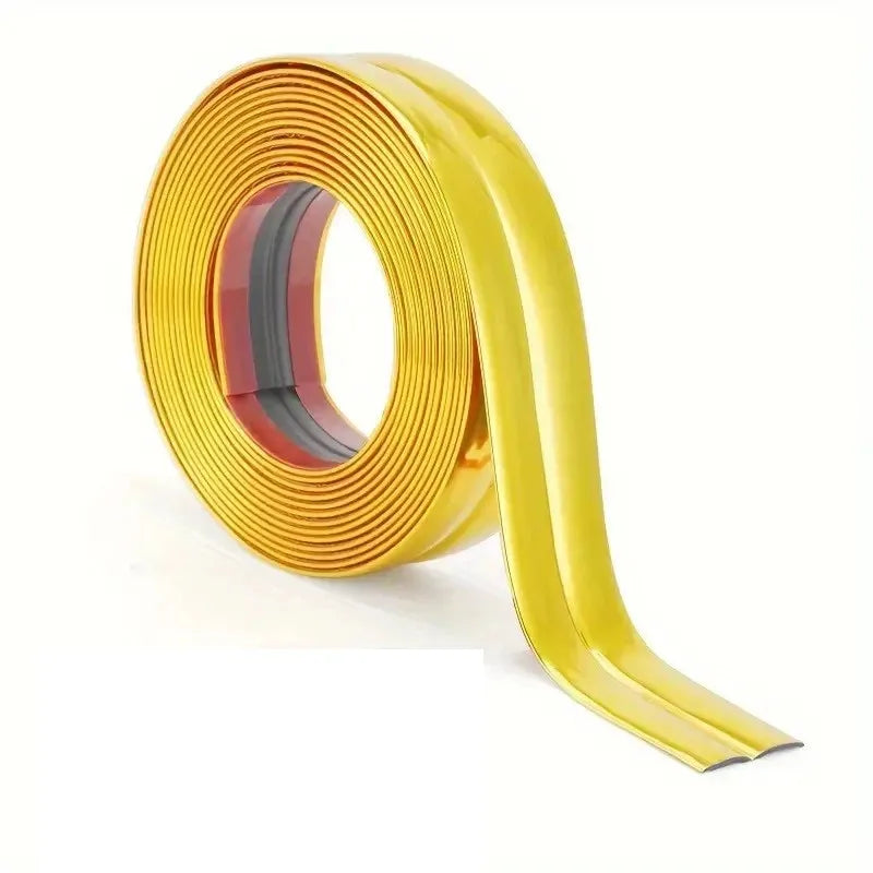 PVC Self-adhesive decorative tape gold background wall inner corner Decor Strip Furniture Table Edge Anti-collision Bumper tape