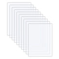 10pcs Transparent Acrylic Sheets Clear For Picture Frame Clear Crafting Panels Diy Scratch-Resistant Sturdy Lightweight Display