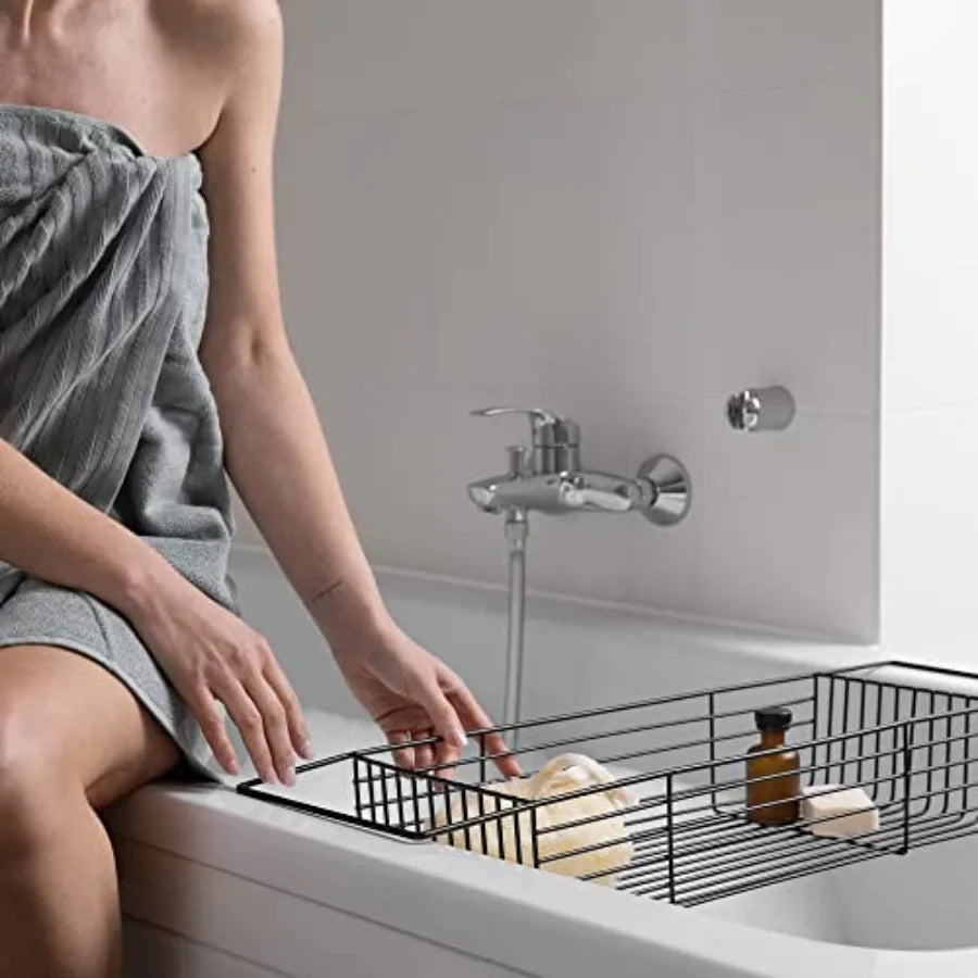 Wire at Tray - Metal attu Caddy Rack - Over Tu rid Orgazer Stora Self - Accories older asket for attu - lack