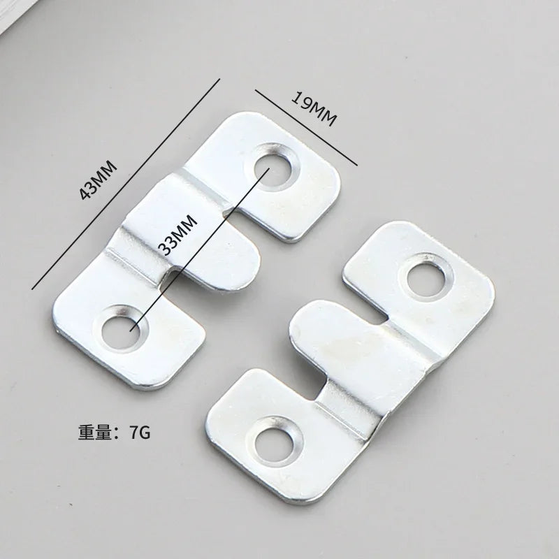 Folding Table Wall Shelves Floating Wall Shelves Stainless Steel Hanging Buckle Flush Mount Hanger Furniture Interlock Bracket