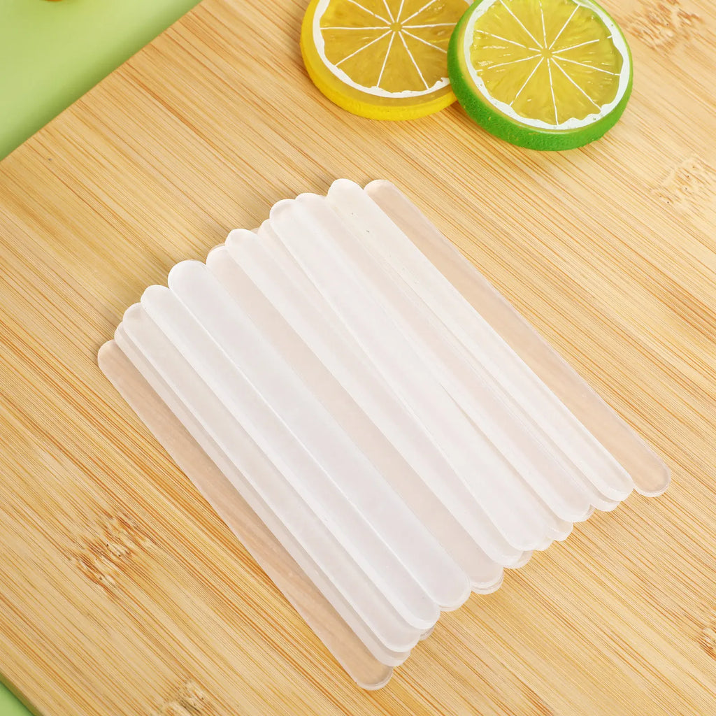 30Pcs Clear Acrylic Popsicle Sticks Sturdy Ice Cream Making Sticks for Food Crafts DIY Dessert Supplies Ice Cream Supplies