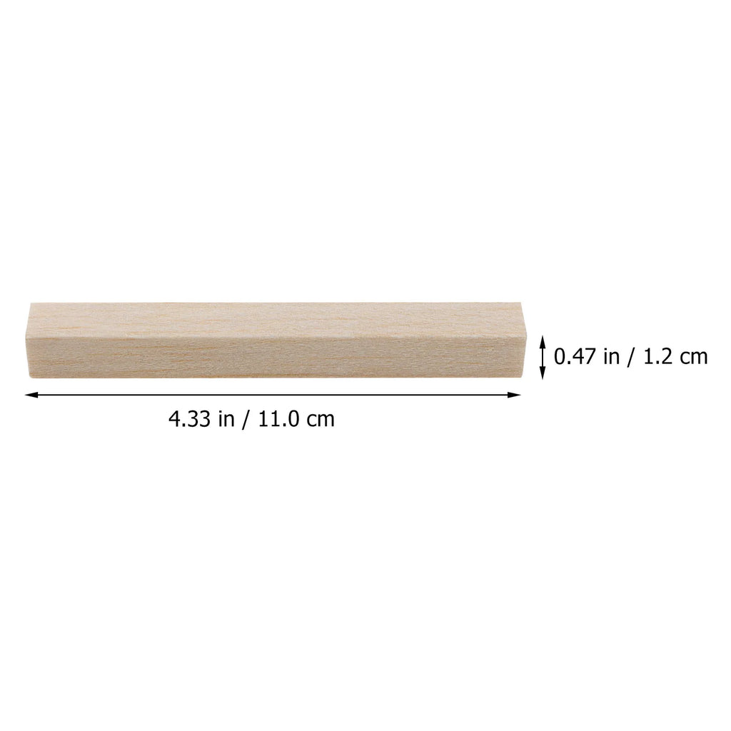 25Pcs Wooden Square Dowels Natural Balsa Wood DIY Craft Sticks for Miniature Houses Kites Props Candy Bouquets Handicraft