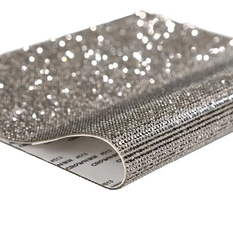 12x20cm Self Adhesive Rhinestone Sticker Tape DIY Decoration Diamond Sticker For Arts Crafts DIY Car Phone Clothes Decoration