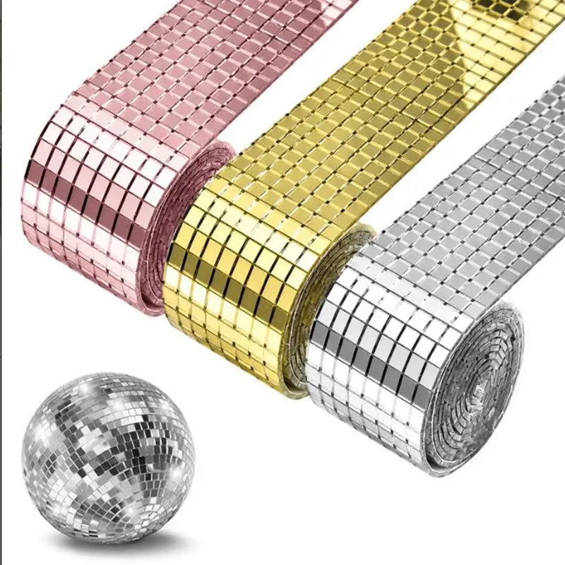Self-Adhesive Real Glass Craft Mini Square Mirrors Mosaic Tiles Stickers Bathroom DIY Handmade Craft Home Decoration Making Tool