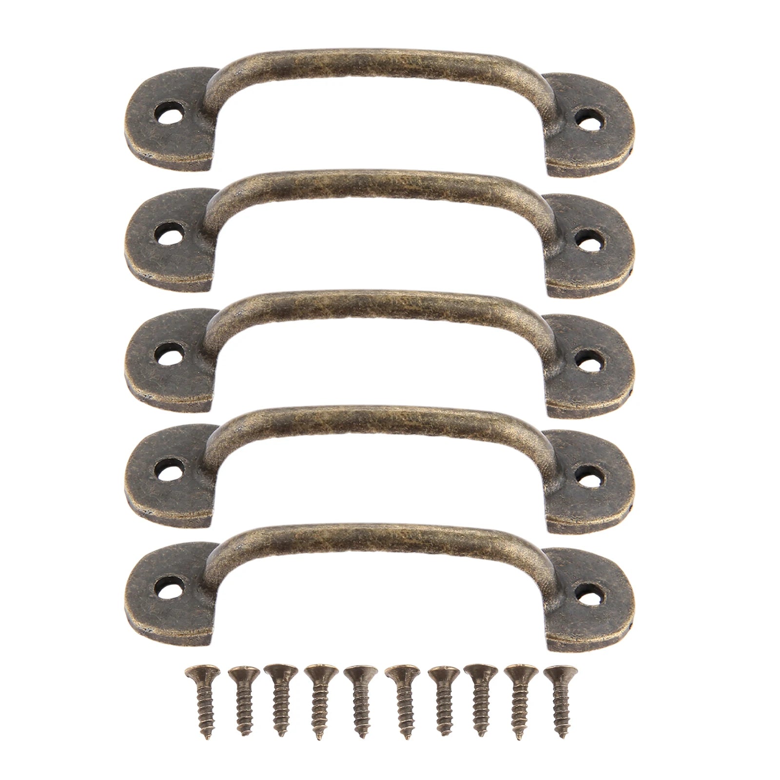 5sets Alloy Handles w/screws Antique Bronze/Silver Pulls 50mm Hole Drawer Door Cabinet Vintage Home Decor Kitchen Chest Bathroom