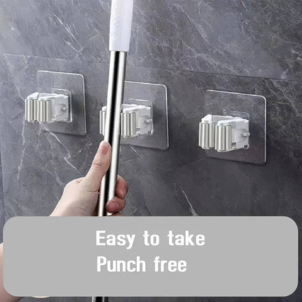 3pcs Waterproof Transparent Hooks Clear Adhesive Hooks for Bathroom Kitchen  Improvement Utility Hooks for Brooms Mops umbrella