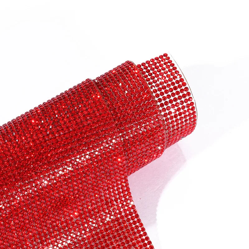 Self-adhesive Rhinestone Jewelry DIY Accessories Phone Case Shiny Diamond Ribbon Wedding Crystal Tape Sticker Car Interior Decor