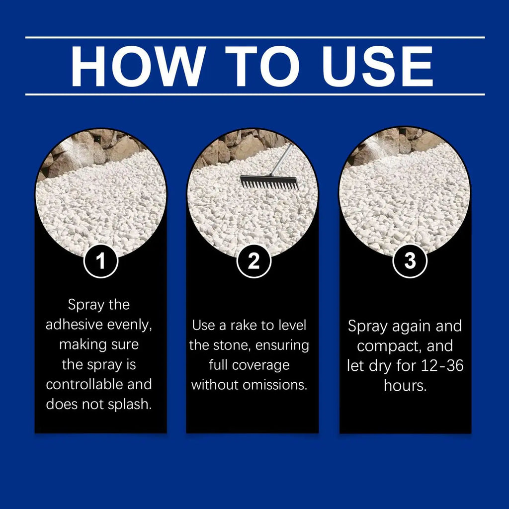 120ml Gravel Glue For Landscaping Landscape Rock Glue Sealer Adhesive Stabilizer Waterproof Fast Drying Spray For Outdoor Yard