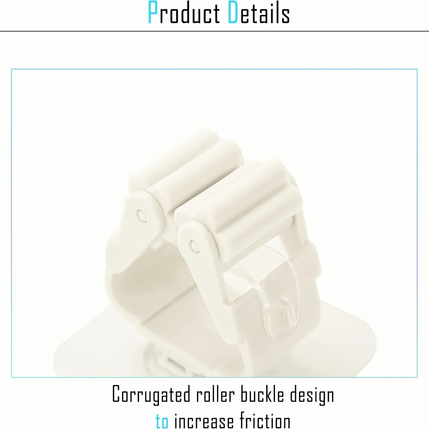 No-Drill Mop Holder: 3 Strong Wall Hooks with Clamp,Space-Saving Storage in Kitchen, Bathroom，hang showerhead/broom/rag
