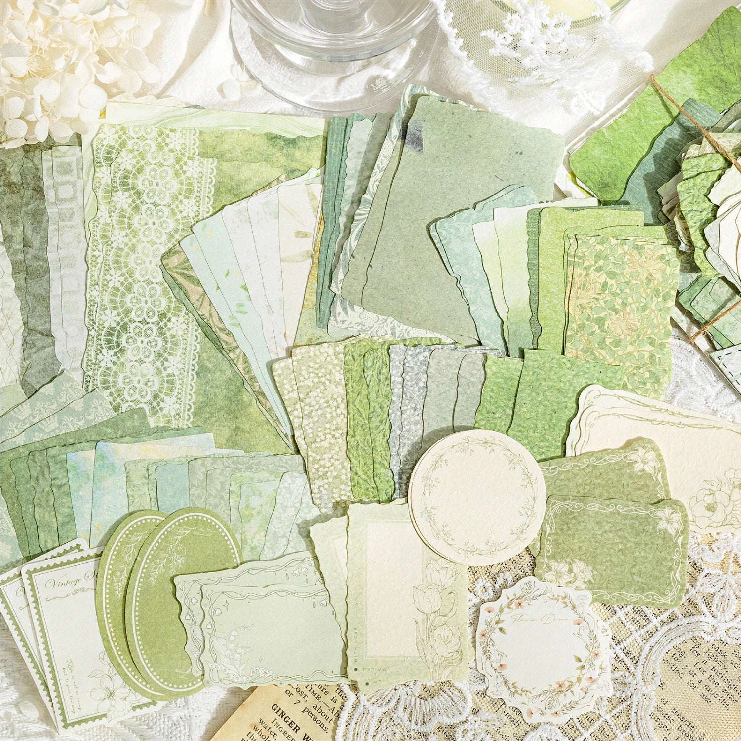 4Style Paper Post Office Series Scrapbooking Set Diy Handheld Account Diary Decoration Collage Material