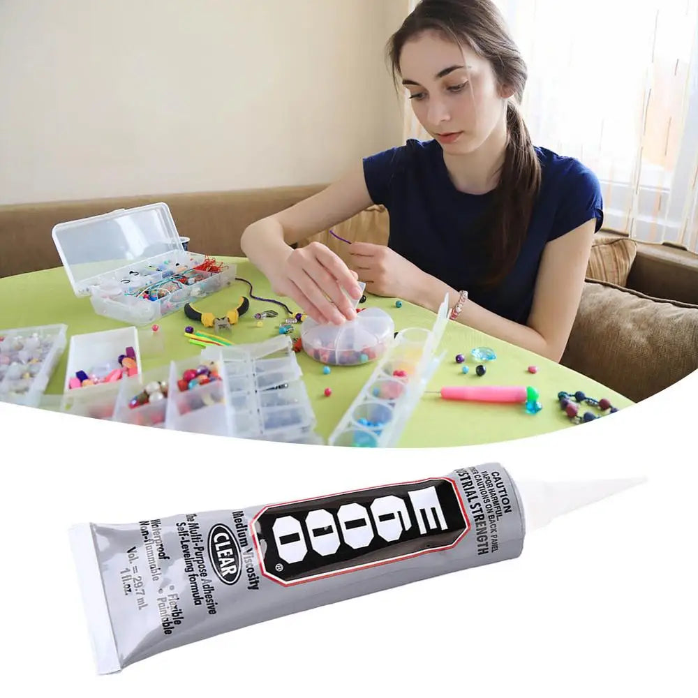 30ml E6000 Multi-Purpose Glue Adhesive Epoxy Resin Repair Cell Phone Touch Screen Liquid Glue Jewelry Craft Super Adhesive