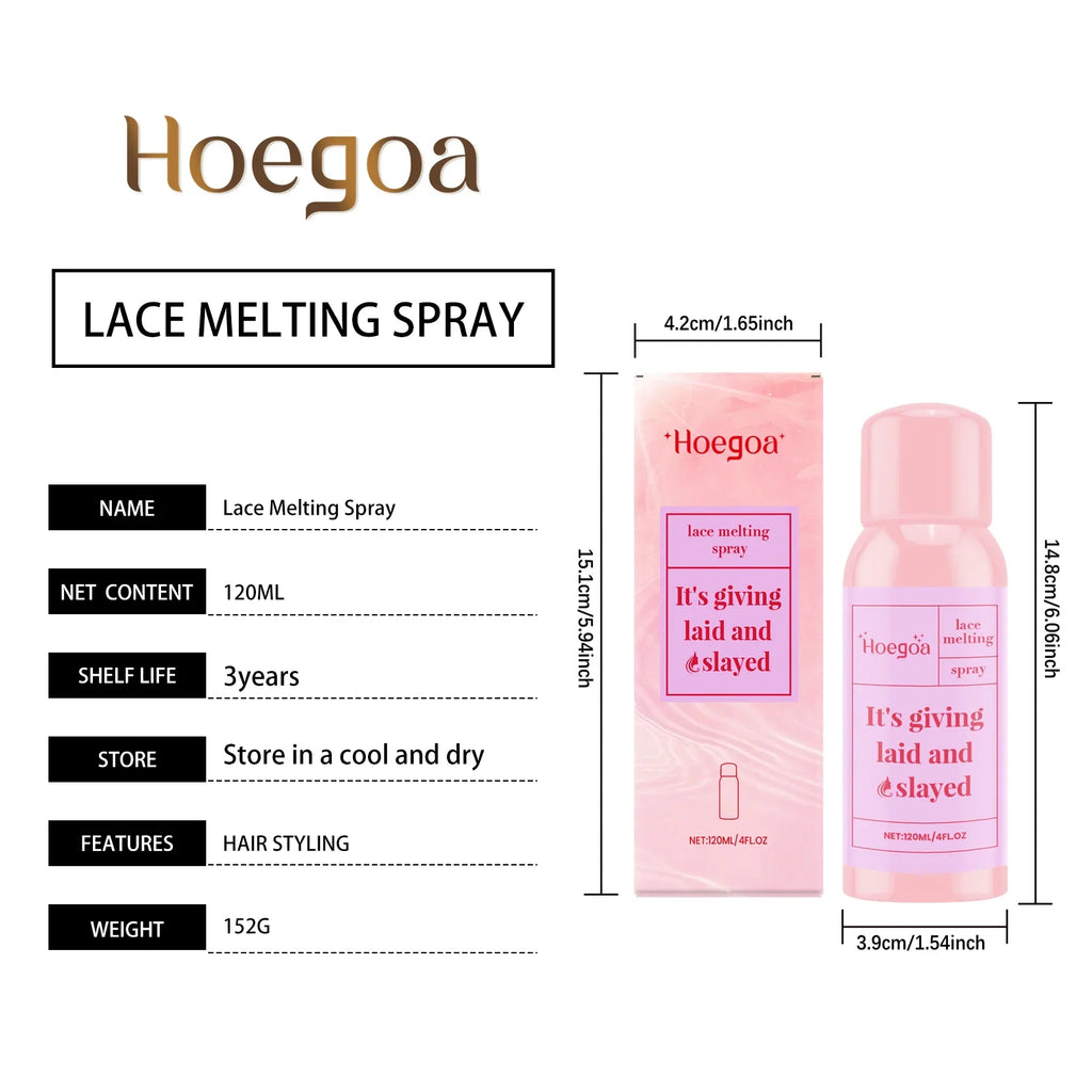 Wig Adhesive Spray Water Resistant For Lace Front Wig Gentle Formula Easy Removal Strong Invisible Waterproof Lace Glue Spray