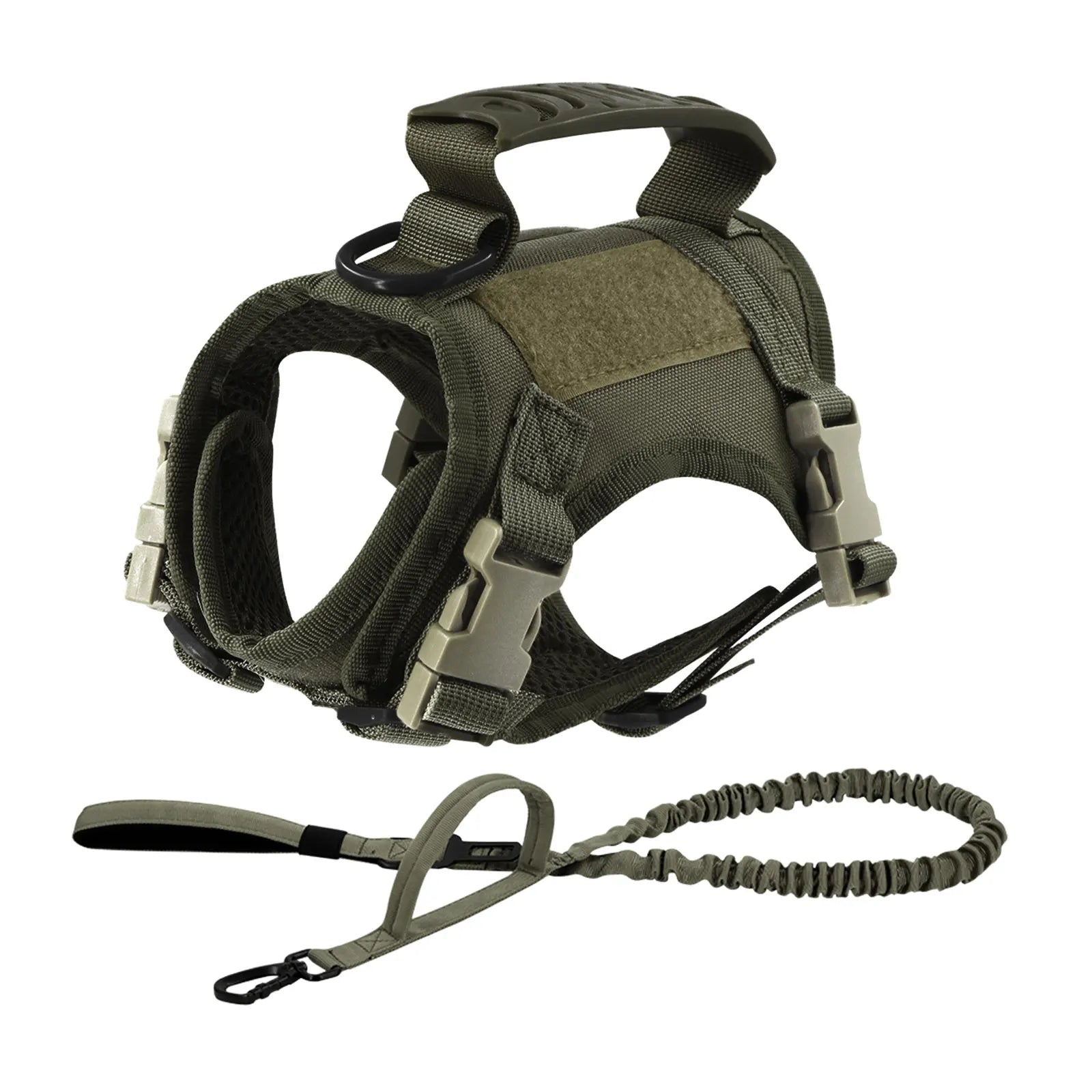Tactical Cat Harness Leash with 9 Patches Small Dog Puppy Vest Straps with Handle Harnesses Training Adjustable Pet Accessories