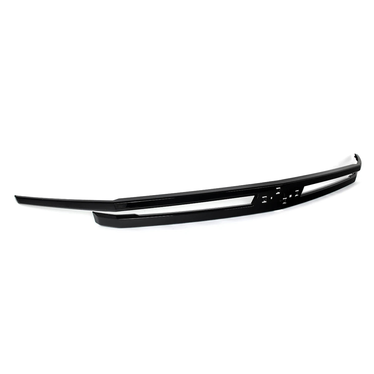 Front Upper Grille Molding Trim Fit For Chevrolet Tahoe/Suburban 2021-2024 Front Bumper Grille Surround Body Kit Glossy Black