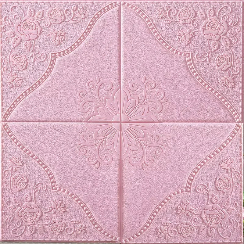 1-10pcs70cm*70cm Modern Paper Ceiling Decorative Waterproof Moisture-proof Mildew proof Wall Self-adhesive 3D Bedroom Background