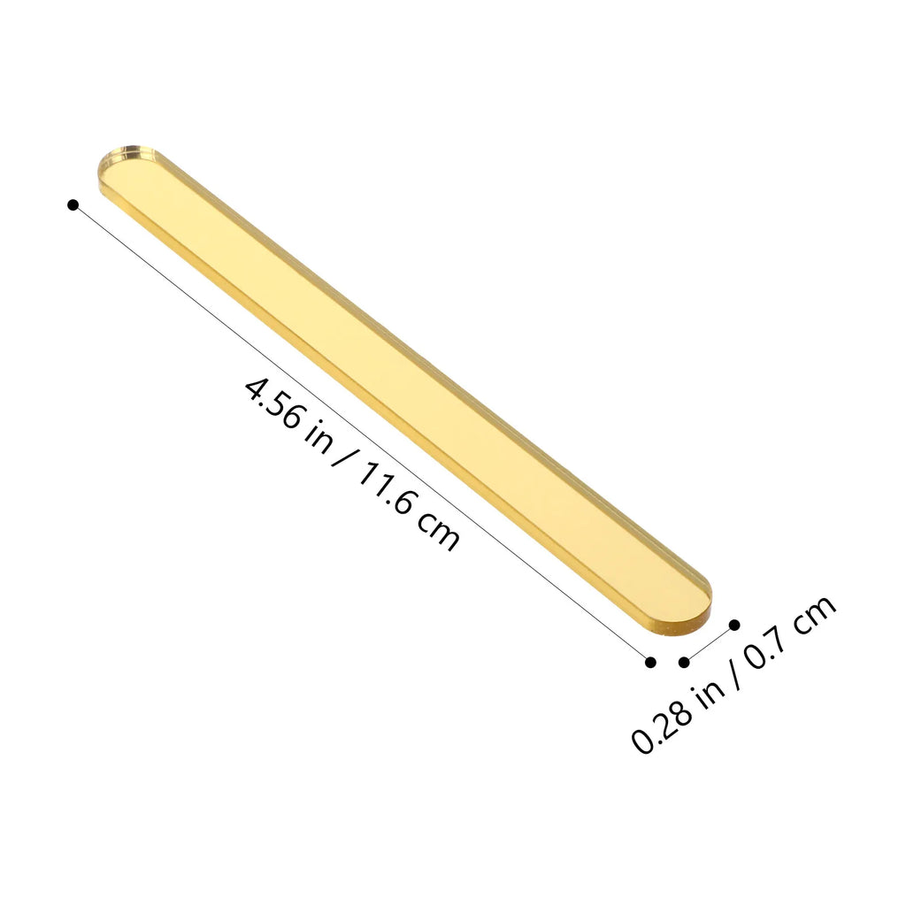 50Pcs Ice Cream Sticks Acrylic Lightweight Durable DIY Craft Sticks Safe Rounded Edge for Kids Popsicle Bars Ice Cream Materials