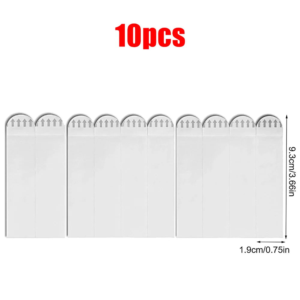 Double Sided Tape Sticker Wall 10/20PCS Sets Damage Free Picture&Frame Hanging Strips Waterproof Self Adhesive Hooks Accessories