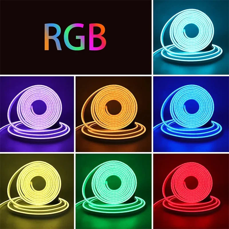 USB Neon Rope Lights,Flexible Led Rope Lights Control with App/Remote,Music Sync Gaming Neon Light Strip for Living Room Bedroom