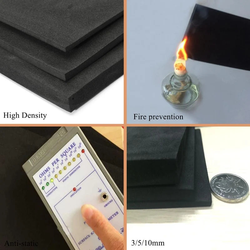1pcs Thickness 1/2/3/5mm Eva Foam Sheets Sound-Absorbing Noise Spone Foam Craft Eva Sheets Handmade Model Making Material