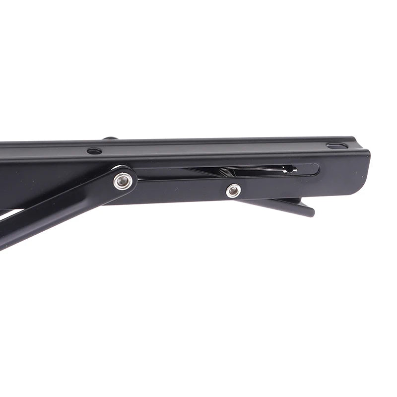 8/10 inches Sturdy Steel Folding Shelf Brackets Wall-Mounted Design for Workbench Table, Table Shelves Angle Bracket Hardware