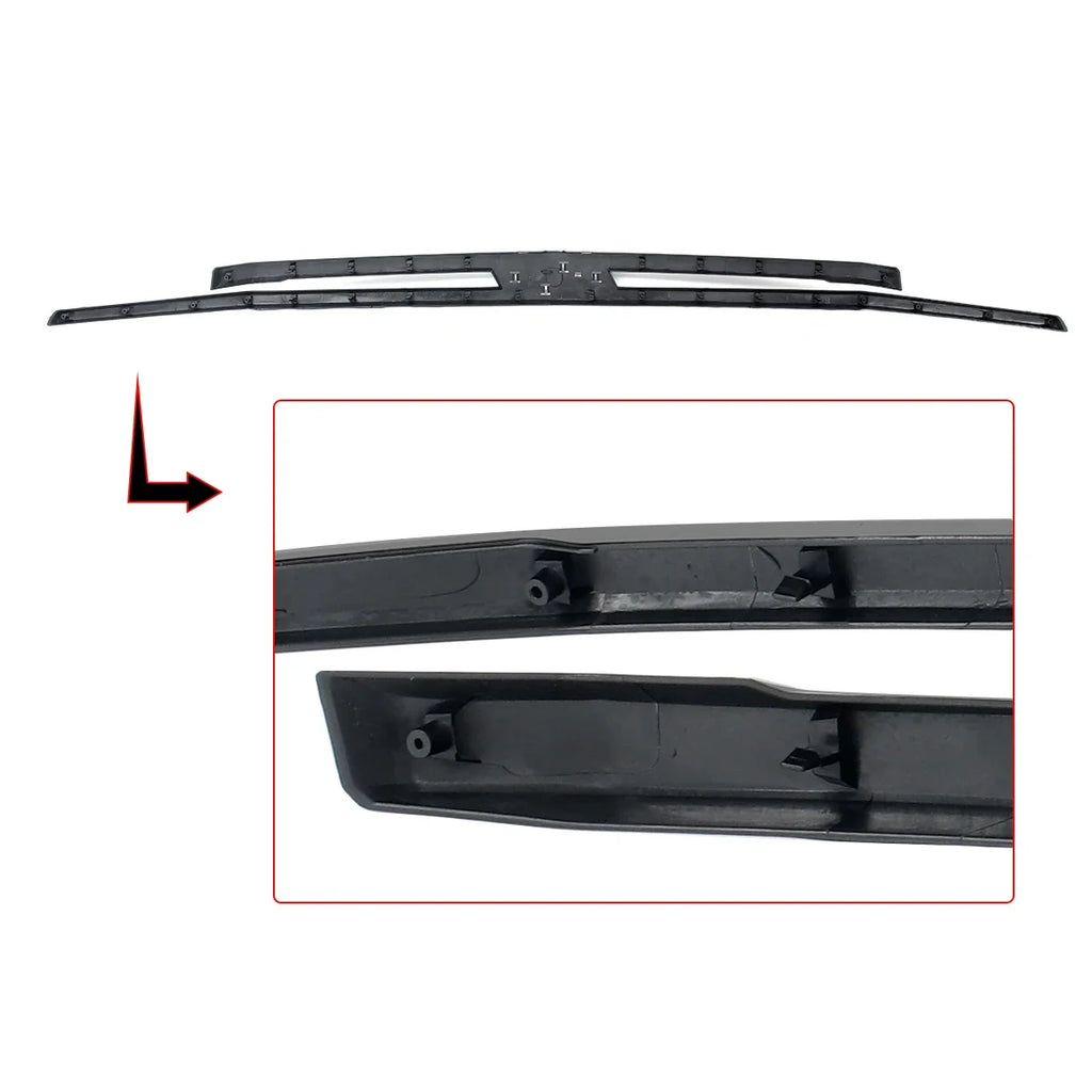 Front Upper Grille Molding Trim Fit For Chevrolet Tahoe/Suburban 2021-2024 Front Bumper Grille Surround Body Kit Glossy Black