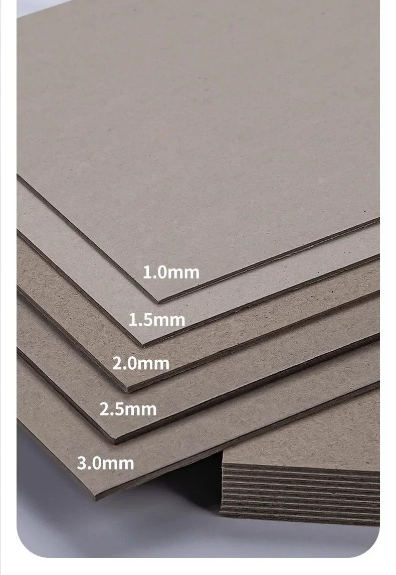 A4/A5 White Thicked Kraft Paper Hard Cardboard Diy Handmake Card Making Craft Paper Chipboard Backing Board 1/1.5/2/2.5-3mm