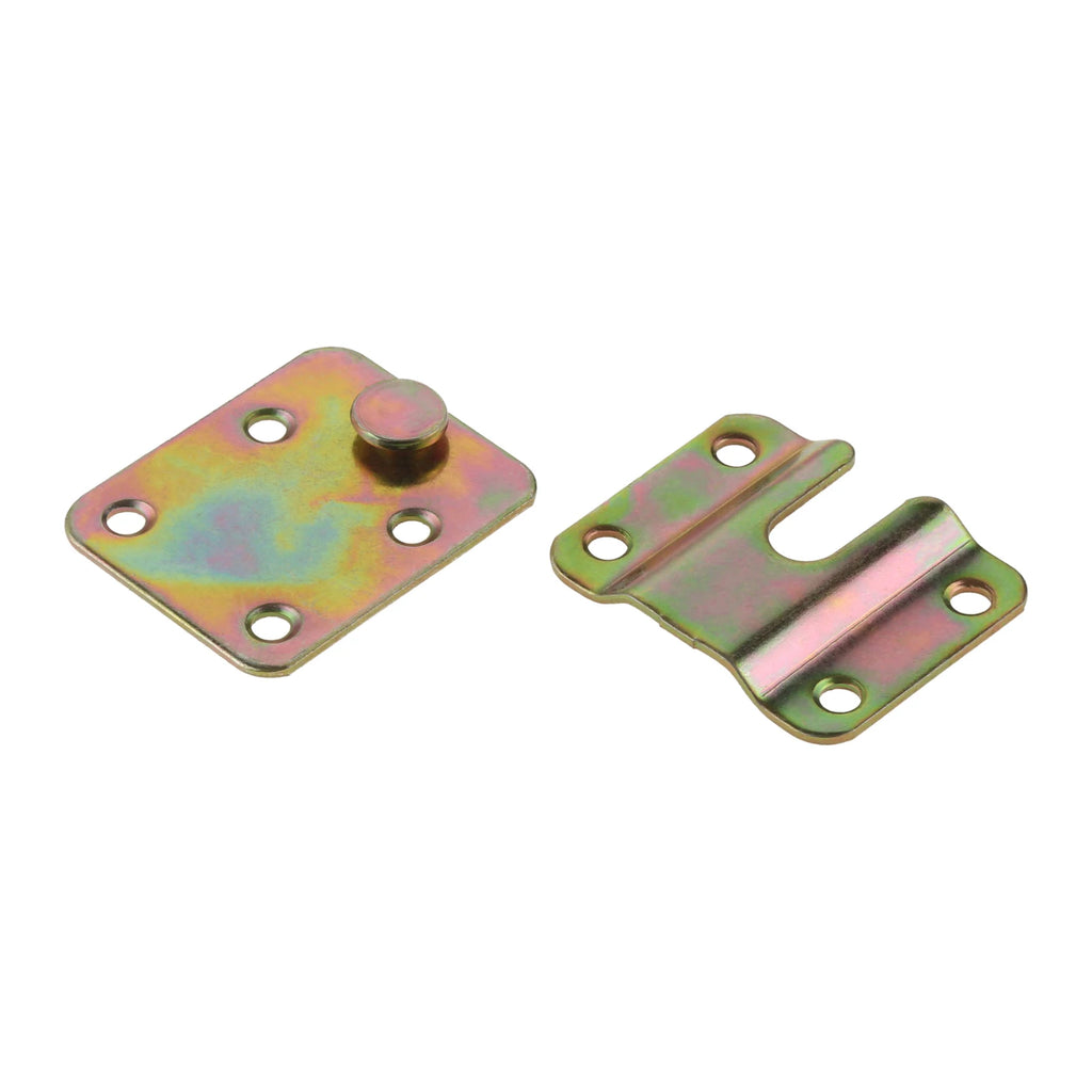 1 Set Metal Invisible Hinges Hook Headboard Display Wall Picture Iron Interlocking Bracket Furniture Connector Hanging Hardware