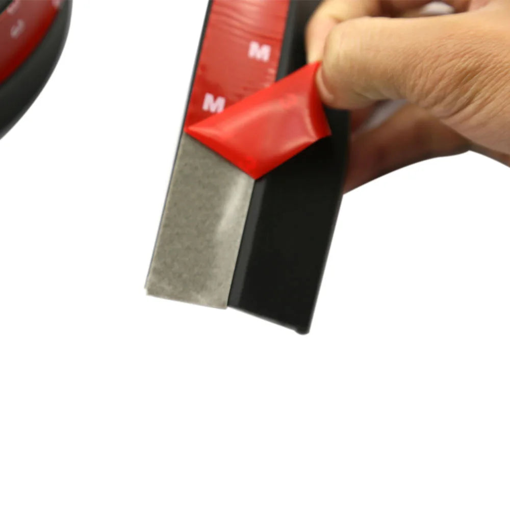 Universal Car Front Bumper Lip Splitter Spoiler Rubber Skirt Protector BodyTrim Bumper Lip Strip Car Side Lip Exterior Mouldings