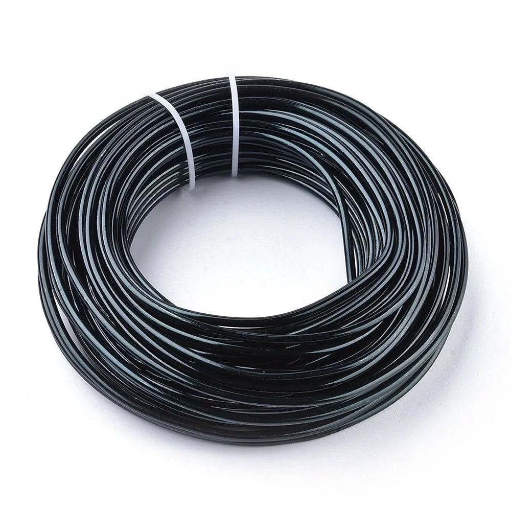 PandaHall 0.6-2.0mm Anodized Aluminum Wire 10 Sizes , Colorful Bendable Craft Wire for Jewelry Making, DIY Model Beading