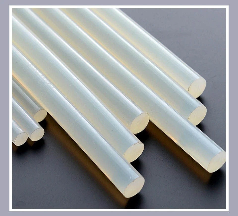 Hot Melt Glue Sticks 7mm/11mm Translucent Strong Viscosity Rods For Glue Gun High Temperature Resistant Hot Glue 10~50Pcs