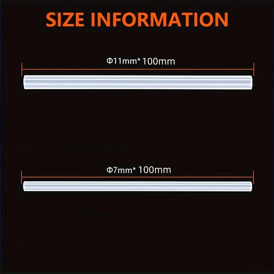 7/11mm *100mm 10pc Hot Melt Glue Sticks, Mini Size Glue Gun Sticks, For Glue Gun DIY Art Craft, General Repairs Home Decoration