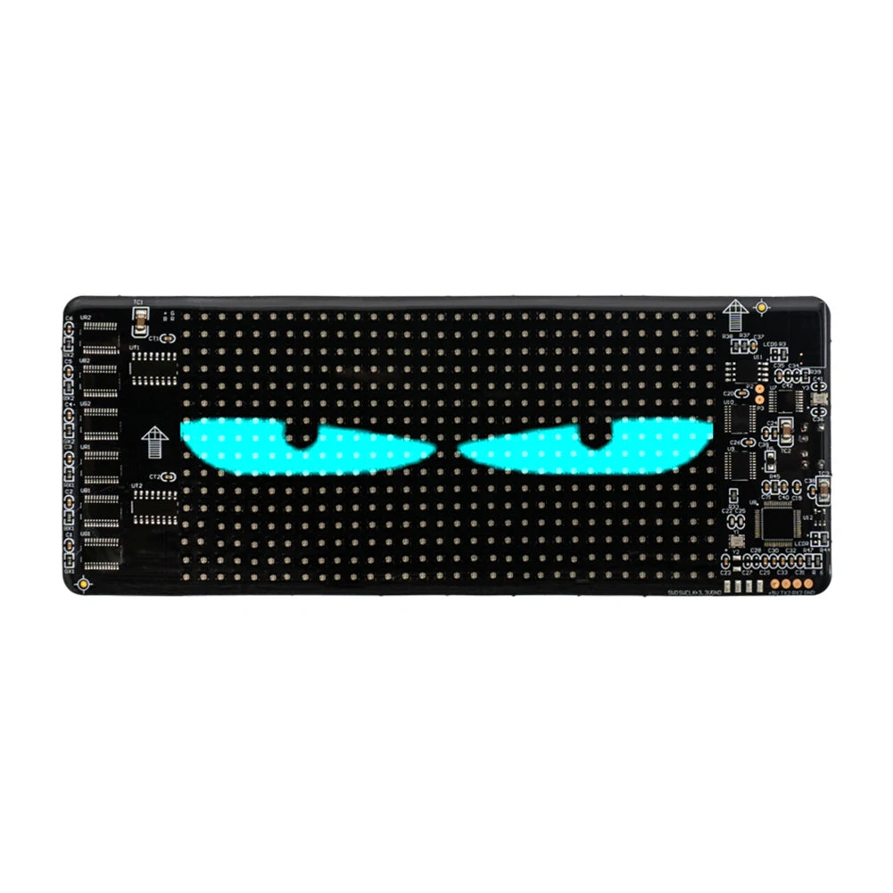 Devil Eyes LED Panel Light DIY Programmable LED Demon Eyes Flexible Display Screen Remote Control for Car Truck Accessories