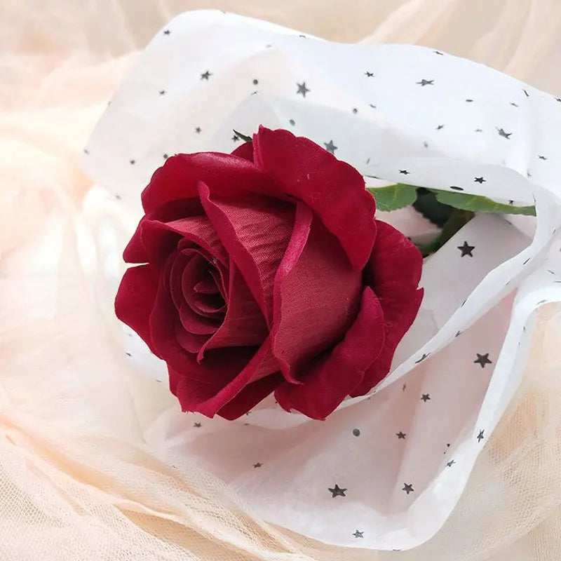 20pcs sheet Cotton Bouquet Flower Wrapping Paper Star Moon Sydney Paper Wrapping Paper Flower Wrapping Paper Cake Baking Gift