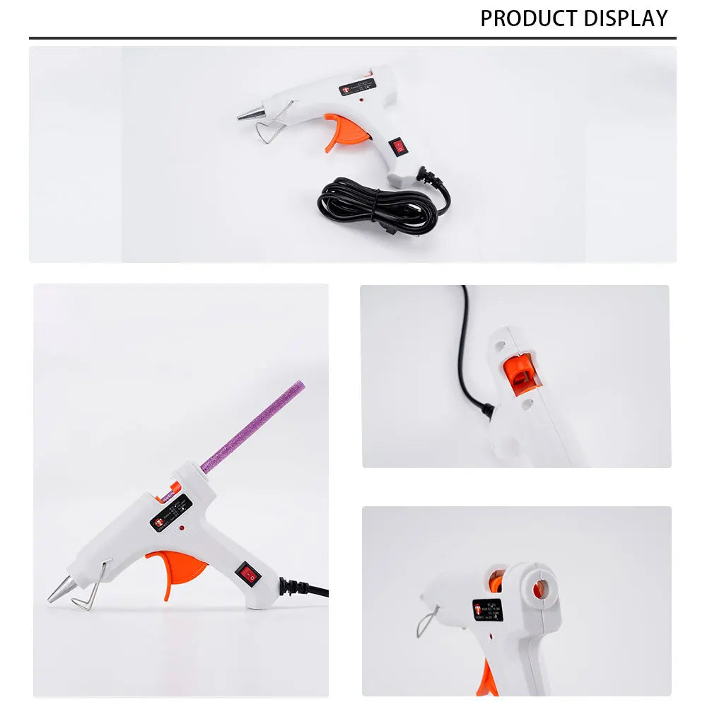 40w Hot Melt Glue Gun For 7mm Glue Stick Industrial Mini Glue Guns Thermo Electric Heat Handicrafts Diy Tools