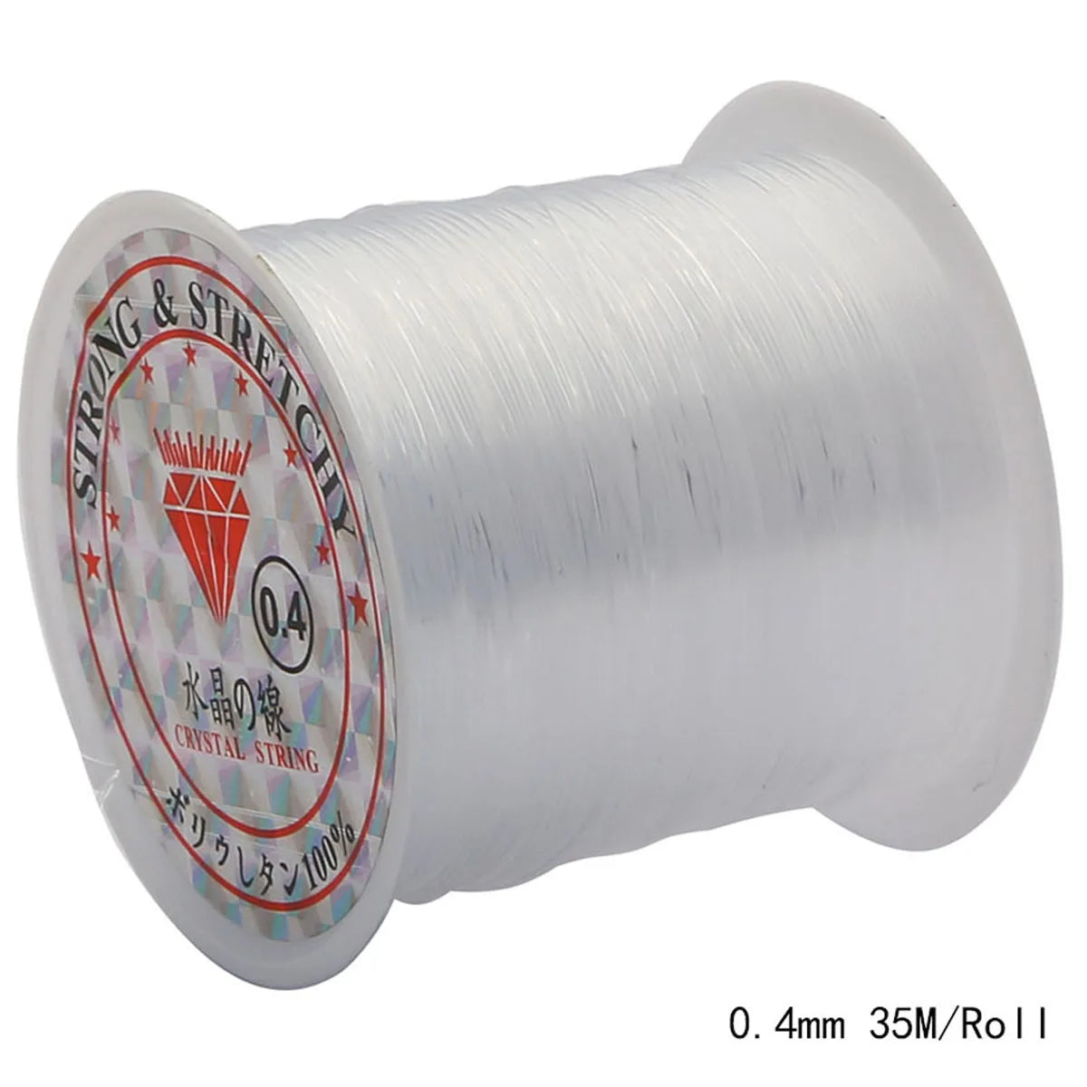 0.2-0.8mm Clear Non-Elastic Crystal Beading Line Invisible Strong Jewelry Wire for DIY Craft Making Round Spool 8-100m Roll Rope