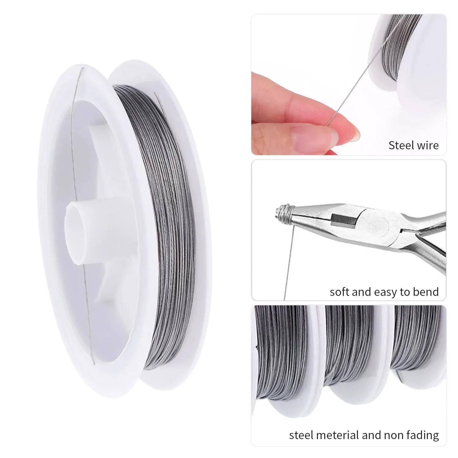 Stainless Steel Wire for Jewelry Making, Bailing Wire Snare Wire Trapping for Craft and Jewelry Making