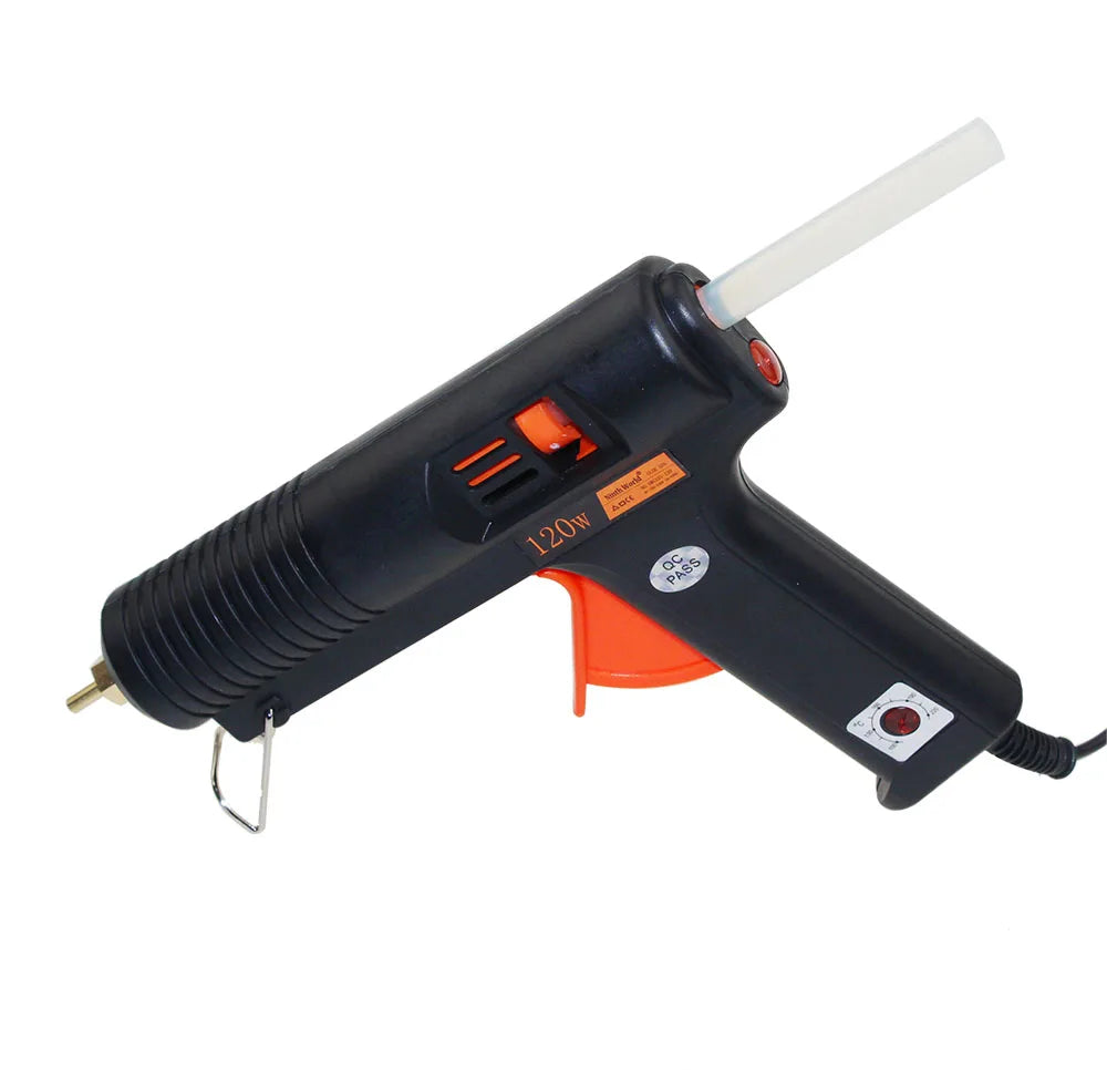 120W 11mm Adhesive Thermo Hot Melt Glue Gun Handy Heater Temperature Control Industrial Thermo Gluegun Repair With Glue Stick