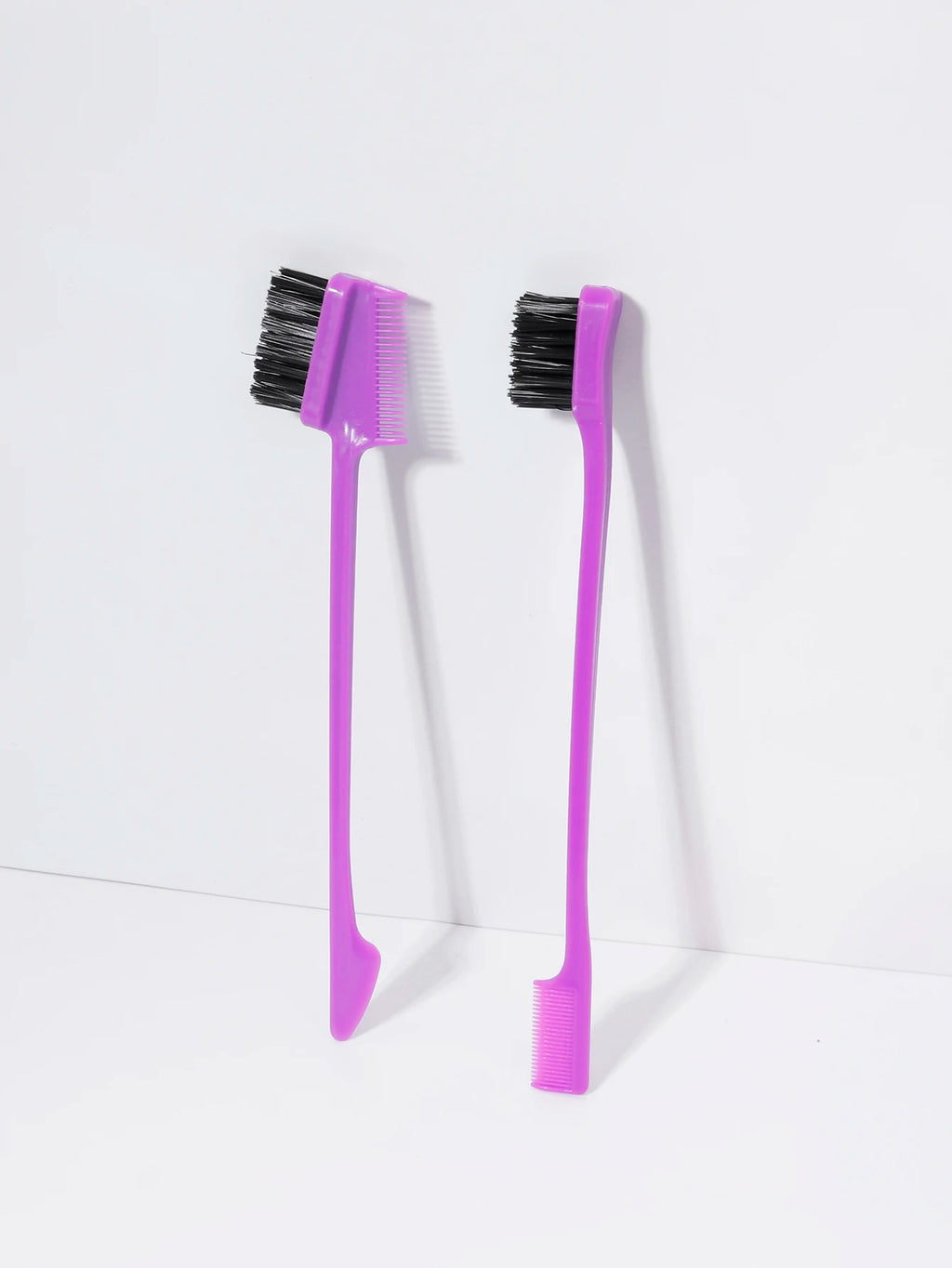 2pcs edge control brushes, suitable for hair edge and eyebrow styling in women,special for real hair wigs