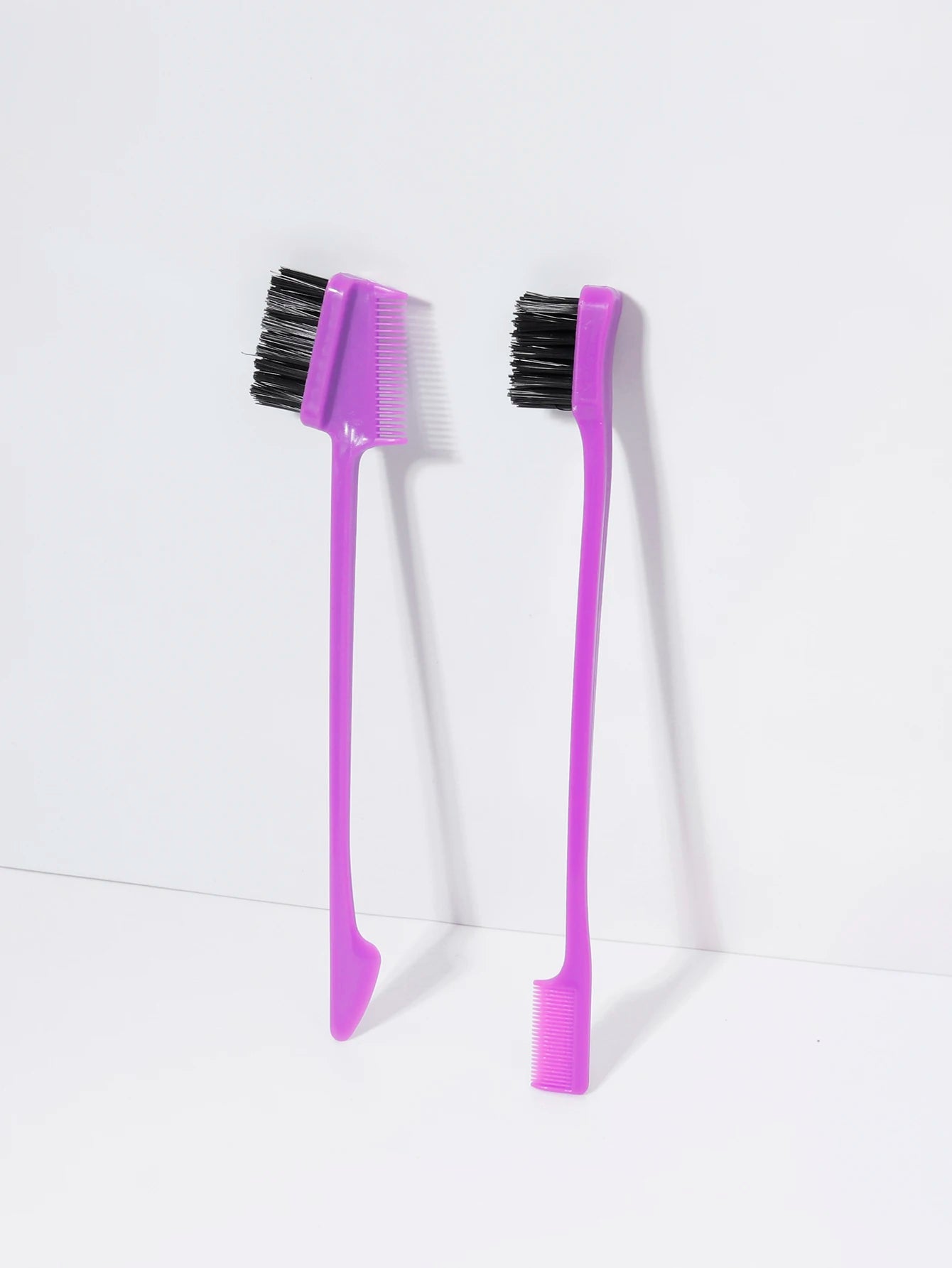 2pcs edge control brushes, suitable for hair edge and eyebrow styling in women,special for real hair wigs