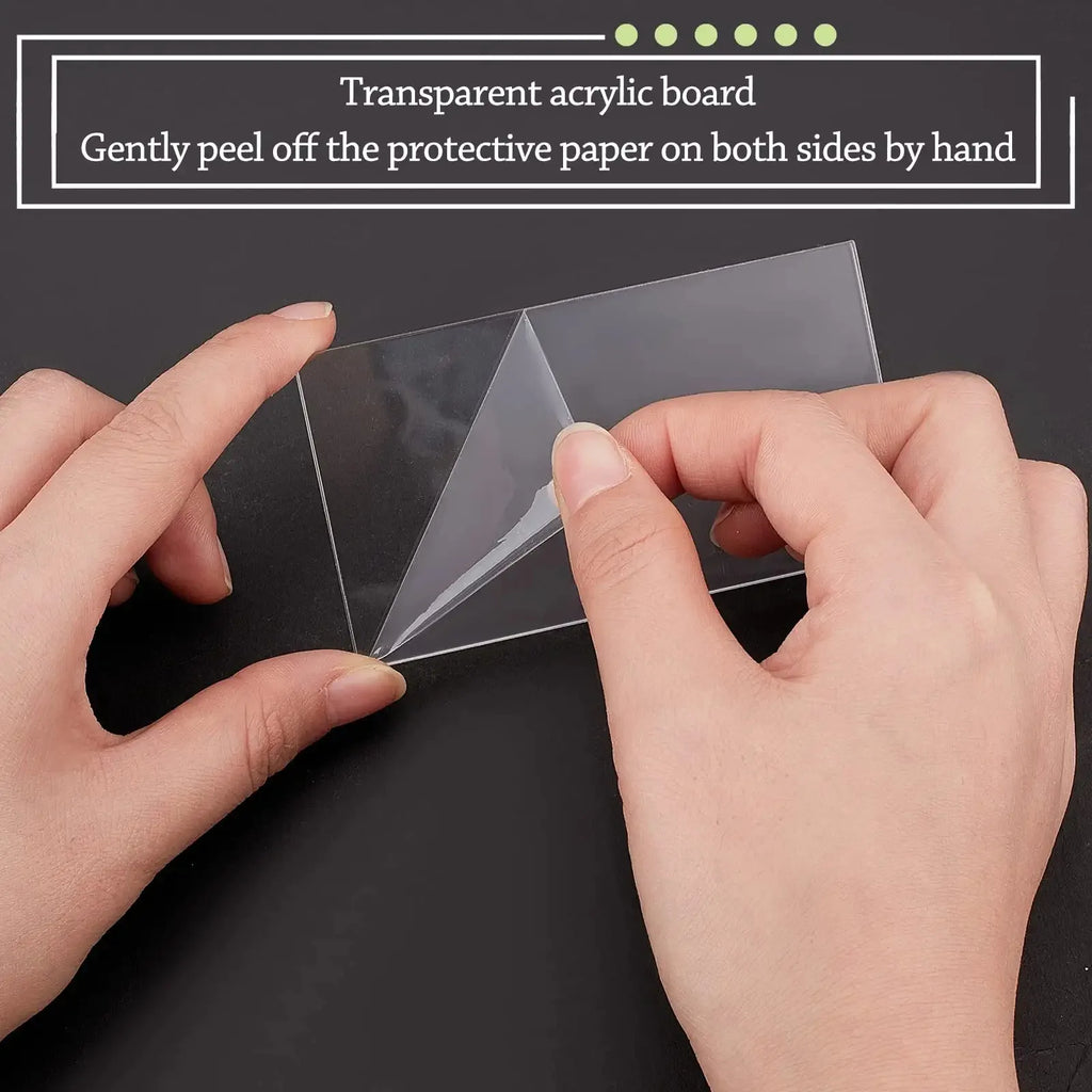 Clear Acrylic Sheets Plexiglass Sheets Plastic Sheet Transparent Plexi Glass for DIY Craft Projects, Sign, Crafts, Display & DIY