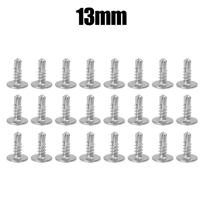 Truss Head Sheet Metal Screws Assortment Kit Stainless Steel Self Tapping Drilling Screw For Metal Wood Thread Phillips Cross