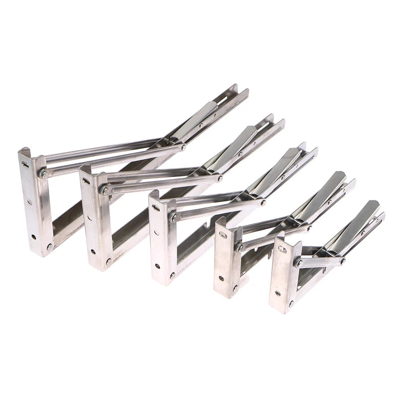 Multiple Sizes Triangle Folding Angle Bracket Heavy Support Adjustable Wall Shelves Mounted Table Shelves Home Hardware