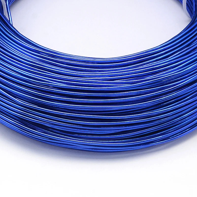 PandaHall 0.6-2.0mm Anodized Aluminum Wire 10 Sizes , Colorful Bendable Craft Wire for Jewelry Making, DIY Model Beading