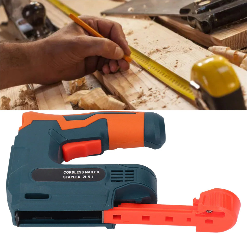 Cordless Brad Nailer Portable USB Charging Battery Powered Nail Gun for Woodworking Electric Nail Gun Battery Powered Nail Gun